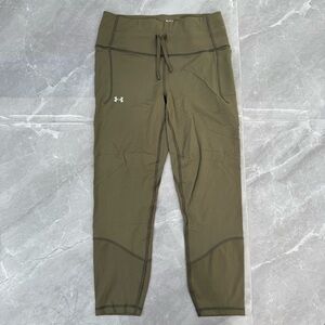 Women’s Under Armour Fitted Workout Athletic Leggings Drawstring Pockets Medium